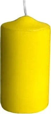 Produktbild von 8x Stumpenkerzen Ø 40 x 80 mm 10 Stunden Brenndauer gelb