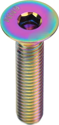Immagine prodotto di Vite Ahead-Schraube M6x30mm, lega di titanio, colorata e iridescente, resistente alla corrosione e leggera (8g), per attacco manubrio della bicicletta – accessori di precisione