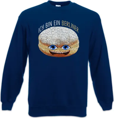 Produktbild von Urban Backwoods Ich Bin Ein Berliner, Sweatshirt, Farbe: Navy, Größe: 3XL