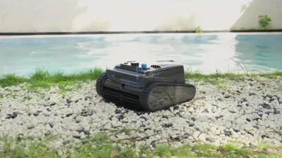 Immagine prodotto di Pulitore robotizzato per piscine - Robot per piscine - Aspirapolvere per piscine senza fili - Pulitore automatico per piscine
