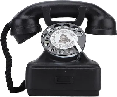 Image de Téléphone fixe rétro, ornement de bureau décoratif, style vintage, idéal pour les bureaux et les hôtels