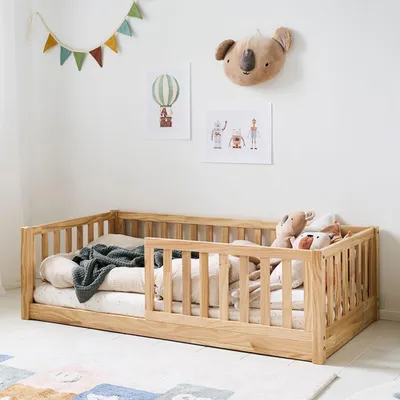 Produktbild von Petite Amélie Montessori-Bodenbett Nid - 70x140 cm - Natur