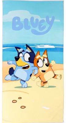 Zdjęcie produktu dla Bluey Sunny Beach Badetuch, Strandtuch 70 x 140 cm