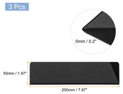 Produktbild von 3 Stš¹ck Messerschutz, 20 cm x 5 cm Universal Messerschutzhš¹lle Kunststoff Messerschutz Schutzhš¹lle Atmungsaktive Messerscheid fš¹r Kš¹chenmesser Obstmesser Schwarz