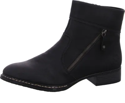Produktbild von Rieker Damen elegante Stiefelette Reißverschluss Boots Ziernaht 73460, Größe:42 EU, Farbe:Schwarz