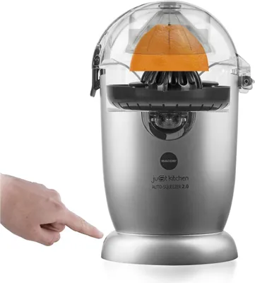 Produktbild von Macom Automatische Zitruspresse Autosqueezer 2.0 874 für alle Zitrusfrüchte Grau Schwarz
