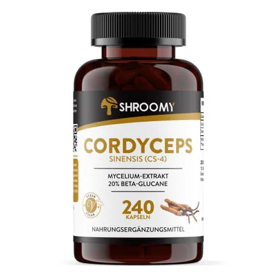 Produktbild von SHROOMY Cordyceps sinensis Extrakt Kapseln