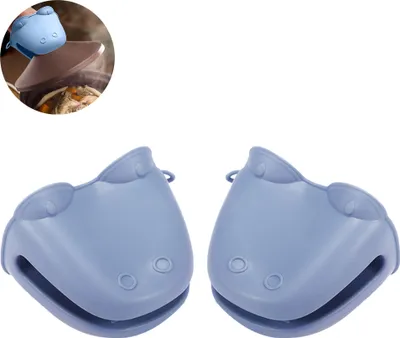 Produktbild von Silikon Ofen Topflappen, Silikon Topfhandschuh Ofenhandschuh Grillhandschuh Backhandschuh, Hitzeresistent