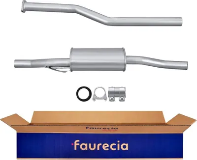 Produktbild von HELLA 8LC 366 025-281 Mittelschalldämpfer Schalldämpfer passend für MERCEDES-BENZ Stufenheck (W123) W123 T-modell (S123)