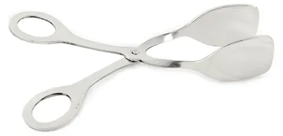 Servierzange ohne Schlitze, 18 cm, Edelstahl, Schaufeln 5 x 4,5 cm