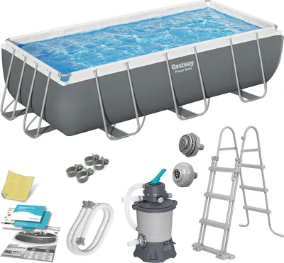 Zdjęcie produktu dla Basen ogrodowy stelażowy 404 x 201 x 100 cm 10w1 56442 Bestway