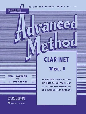 Produktbild von Rubank Advanced Method - Clarinet Vol. 1 - Clarinet Music Book for Teachers and Students - Easy to R