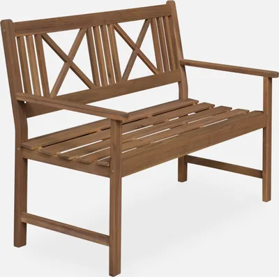 Produktbild von sweeek - Gartenbank aus Holz 120x60 cm - Holzfarben