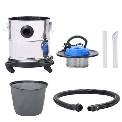Aspirateur à Cendres 15L LEHMANN – Cendres Chaudes 40°C – Filtre HEPA Métal – Soufflage – Cheminée & BBQ