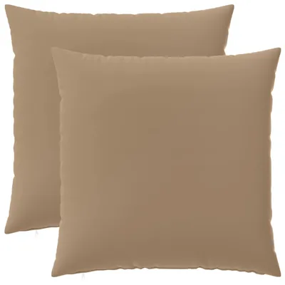 Productafbeelding van vidaXL Kussenhoezen, 2 stuks, HEERLEN, taupe, 60 x 60 cm, polyester