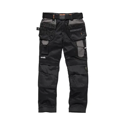 Produktbild von Arbeitshose mit Holstertaschen „Pro Flex“, schwarz Größe 22 kurz