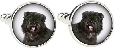 Produktbild von Flandrischer Treibhund, Bouvier des Flandres - Manschettenknöpfe, Hemdverzierung, Hemdanhänger der Marke Art-Dog