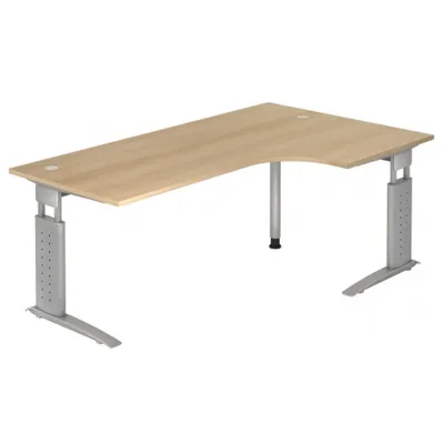 Produktbild von UNDA 82 S - 200 x 120 Eiche/Silber höhenverstellbar