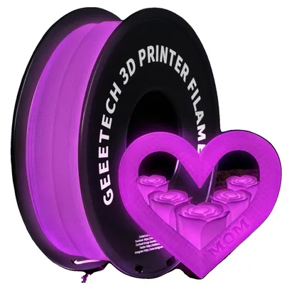 Image de Filament PLA, phosphorescent, grande compatibilité, rose