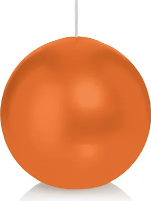 Produktbild von Wiedemann Kerzen Kugelkerzen Aprikose Ø 80 mm, 6 Stück, rußarm, tropffrei, hochwertiger Docht