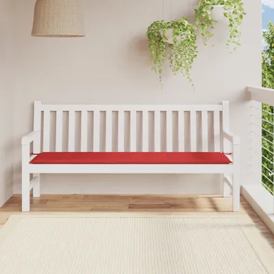 Obrázek produktu pro Zahradní lavička červená 180x50x3 cm Oxford Fabric