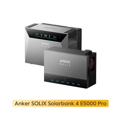 Produktbild von Powerness® Balkonkraftwerk Speicher Anker SOLIX Solarbank 4 E5000 Pro 5kWh All-in-One Stromspeicher mit Anker Multisystem SOLIX Solarbank Power Dock