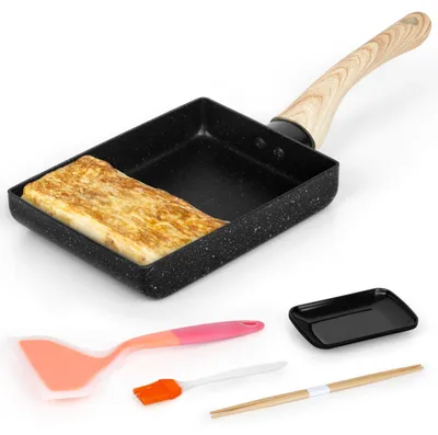 Produktbild von Winter Shore Japanisches Omelette Pfanne Set, Rührei Pfanne Antihaft