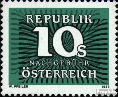 Produktbild von Briefmarken Österreich 1989 Mi P267 (kompl.Ausg.) postfrisch Portomarke