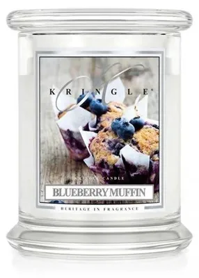 Immagine prodotto di Kringle Candle, candela profumata in barattolo, formato medio, profumo di muffin ai mirtilli