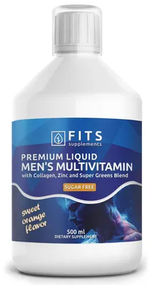 Produktbild von Liquid Multivitamin für Männer, zuckerfrei, 500 ml
