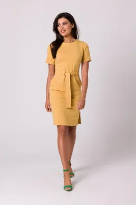 Zdjęcie produktu dla BeWear damska mini sukienka Viflor B263 miodowa M