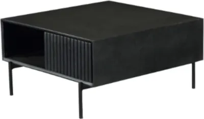 Produktbild von Couchtisch Dimora Mangoholz Metall Schwarz 80 x 80 x 40 cm