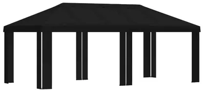 Obrázek produktu pro vidaXL Krycí plachta na pavilon, 6 x 3 metry, černá, polyester, 190 g/m²