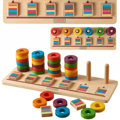 Obrázek produktu pro Masterkidz Montessori se učí počítat a třídit barevné puzzle