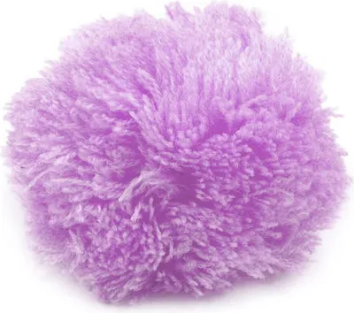 2 Bommeln / Wollbommeln / Pompon, 7cm flieder violett lila