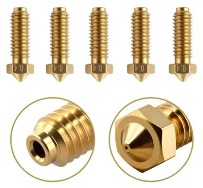 5 Messingdüsen 0,4 mm für Kobra 2 3D-Drucker