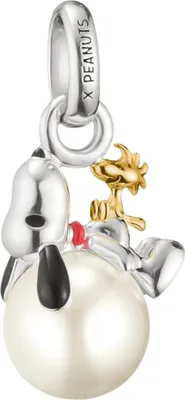 Obrázek produktu pro Přívěsek s perlou Snoopy Woodstock PEANUTS Connect 18k pozlacení