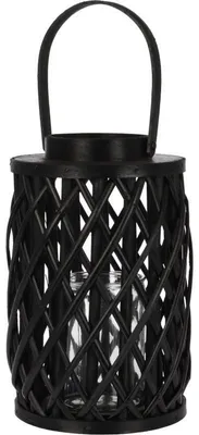 Produktbild von Kerzenlaterne 30 cm schwarze Weide