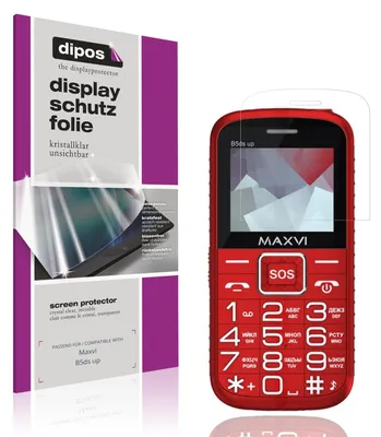 Produktbild von 4x Schutzfolie für Maxvi B5ds up klar Displayschutzfolie Folie Display Schutz dipos