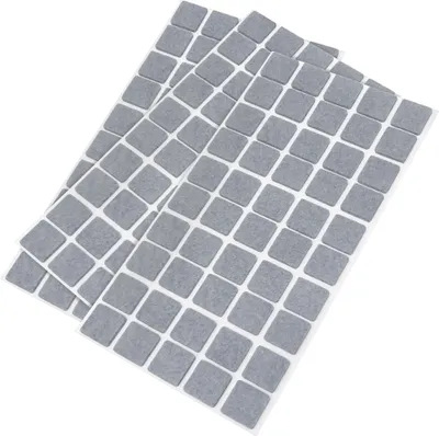 Produktbild von Adsamm® | 150 x selbstklebende Filzgleiter / Grau / 20x20 mm / quadratisch / Möbelgleiter aus Filz mit 3.5 mm Stärke