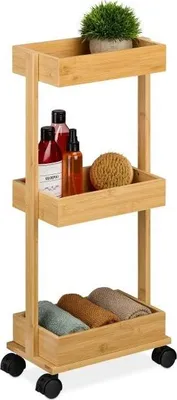Immagine prodotto di Carrello in bambù 3 livelli