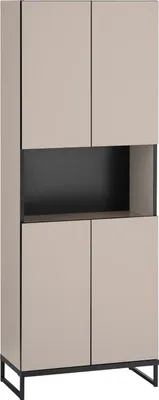 Produktbild von Badezimmer Hochschrank VENEZIA kaschmir Badmöbel 60 cm breit