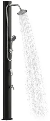 Produktbild von Outsunny Solardusche 35L Gartendusche mit Frostschutz Regenduschkopf Wasserhahn