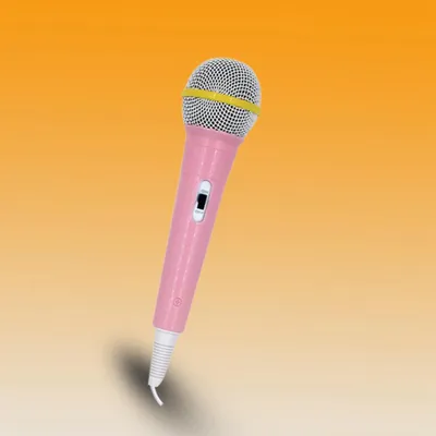 Image de Microphone filaire pour enfant Karaoke Chanter Enfant Cadeau amusant Musique Jouet Rose
