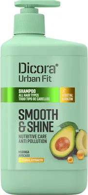 Produktbild von DICORA Shampoo für Glättung und Glanz mit Avocadoextrakt 800ml