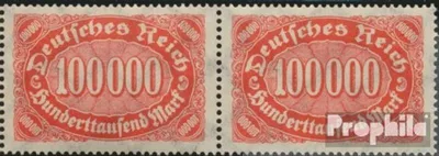 Produktbild von Briefmarken Deutsches Reich 1923 Mi 257II, f statt s : Hunderttaufend (Feld 17) postfrisch Ziffer