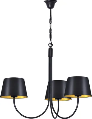 Immagine prodotto di Lampadario SASTO nero e oro 3xE27x40W in metallo, dimensioni: 85x65x65 cm, IP20, Kaja