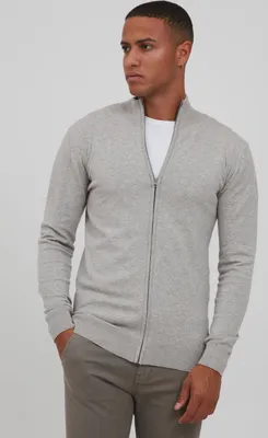 Produktbild von INDICODE IDBadi Herren Strickjacke Cardigan Feinstrick mit hochabschließendem Kragen