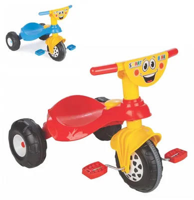 Obrázek produktu pro Pilsan tříkolka Smart 07132 Pedály, klakson, plastové pneumatiky, od 3 let do 35 kg červená