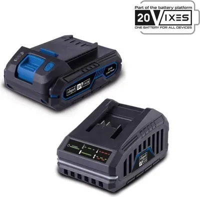 Image de Batterie 2.0Ah 20V + Chargeur SCHEPPACH - Universelle Gamme 20V IXES